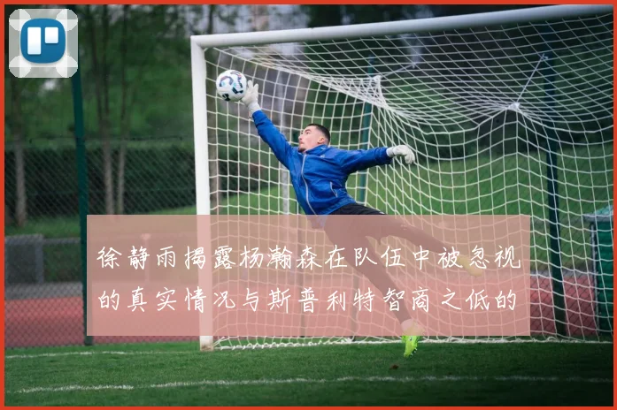 徐静雨揭露杨瀚森在队伍中被忽视的真实情况与斯普利特智商之低的尴尬真相